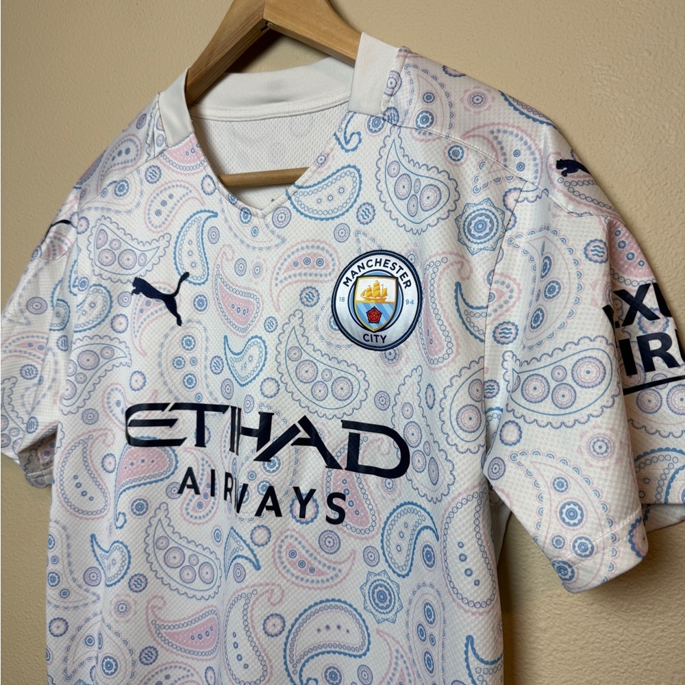 Manchester City 2020/21 Puma Third Kit Soccer Jersey Size M - Picture 2 of 7